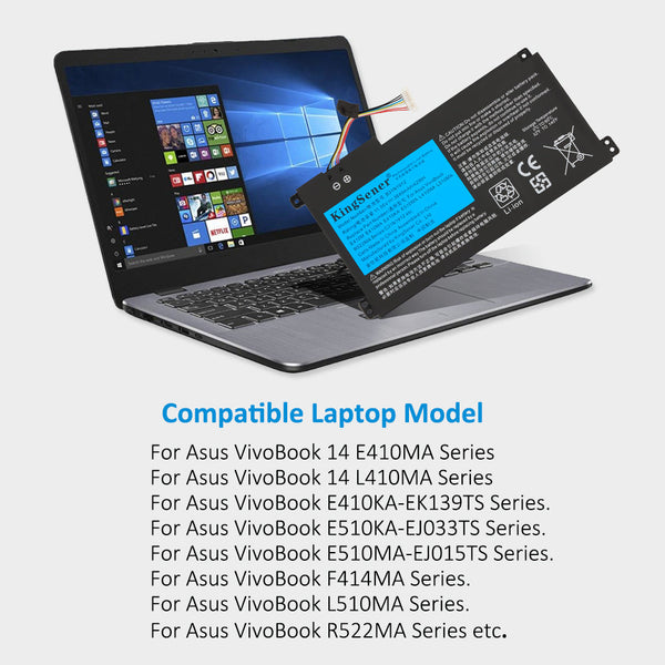Mobik B31N1912 Laptop Battery Compatible with Asus VivoBook 14 E410M E410MA  L410M L410MA E410KA E510MA E510KA F414MA L510MA R522MA E410MA-EK007TS