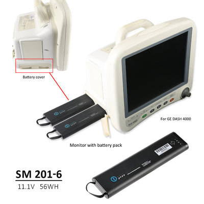 GE SM201-6 Rechargeable Lithium Battery Cell